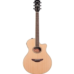 Yamaha APX600M NS Thinline Cutaway Acoustic/Electric Guitar, Natural Matte Satin